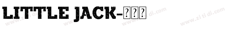 LITTLE JACK字体转换